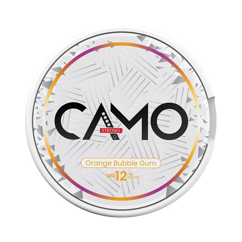 CAMO Orange Bubble Gum Strong 9mg/g snus