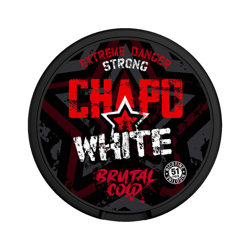 CHAPO WHITE Brutal Cold Danger Strong 51mg/g snus
