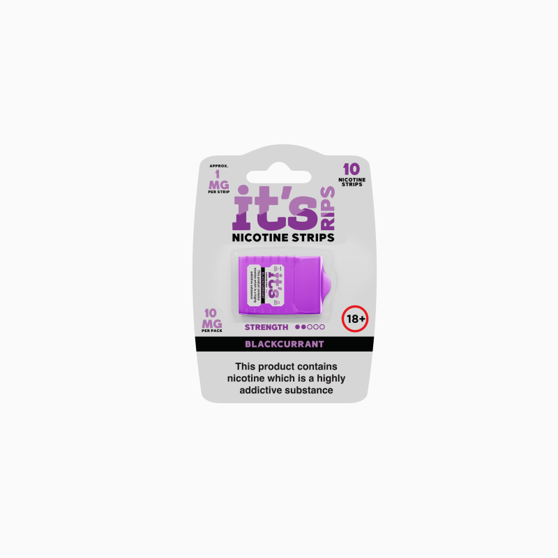 ITS RIPS Blackcurrant Strips 1mg