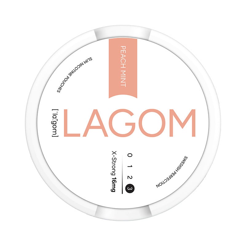 LAGOM Peach Mint Extra Strong 16mg/g snus