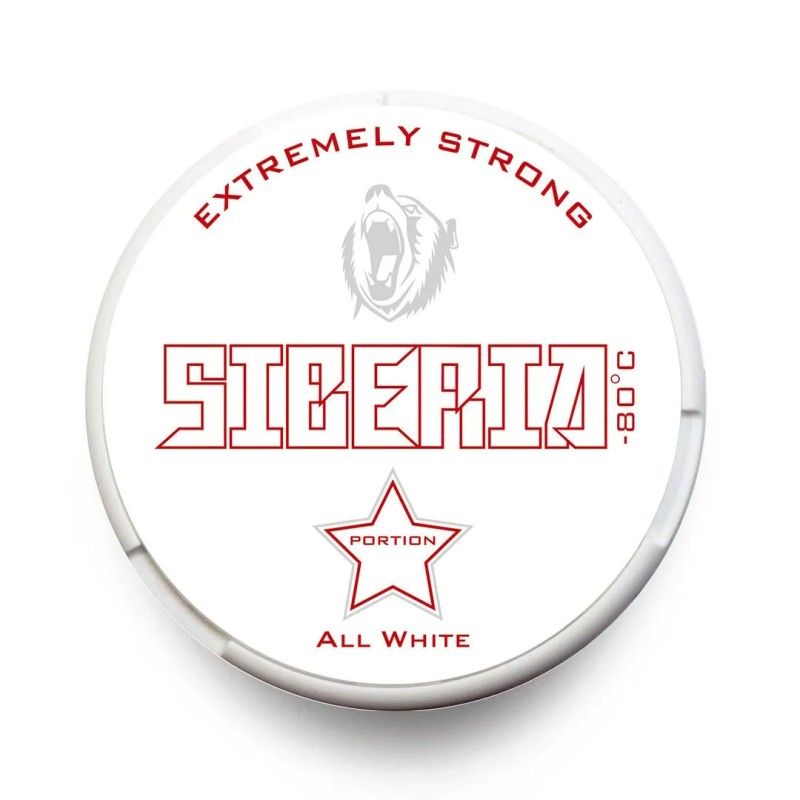 Siberia -80 ℃ All White Original Nicotine 33mg/g snus