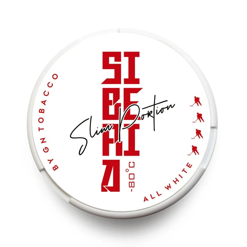 Siberia -80 ℃ All White Slim Nicotine 33mg/g snus