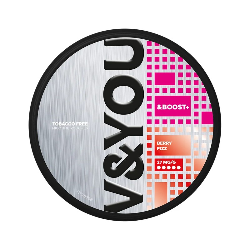 V&YOU Boost+ Berry Fizz 27mg/g snus